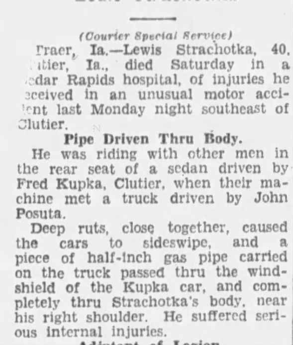 Clipping from The Courier